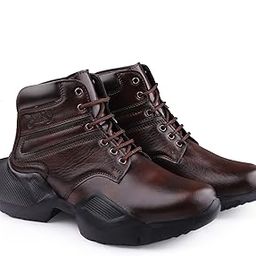 Men's 4 Inch Hidden Height Increasing Casual Formal and Ankle Lace-Up Light Weight Boots.-image-13