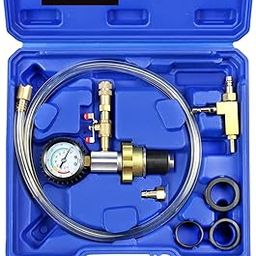 ADAFIRST Automotive Radiator Coolant Vacuum Refill Tool Kit, Engine Cooling System Vacuum Purge & Fill Tool Set with Universal Adapters (O.D. 32mm 35mm 40mm 45mm) for Car SUV Truck Airlift, Blue Case-image-14