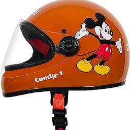 Dotkid Candy 1 Full face Helmet, Bicycle Helmet for Boys & Girls, Bicycle Helmets Ages 2-5 for Bike, Scooter, Cycling, Adjustable Helmets for 2 to 5 Years Baby (Orange)-18
