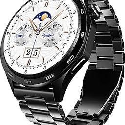 boAt Enigma Radiant Men's Luxury Watch w/Functional Crown, Upto 6 Days Battery, 200+ Cloud Watch Faces, Guided Breathing, 1.43"(3.63 cm) AMOLED Display Smart Watch (Metal Black)-30