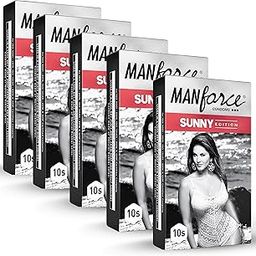 Manforce Sunny Edition Condoms | 50 Pcs | Ribbed, Dotted & Anatomically Shaped Condoms | For Enhanced Pleasure Of Both | Indias No. 1* Condom Brand For Safe Sex.-30