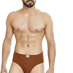 Men's Cotton (Inner Elastic) Briefs - Pack of 3 (Assorted Colours)-picture-0