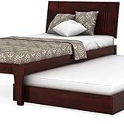 Ferrovilla Opej Trundle Single Sheesham Wood Bed for Bedroom | Solid Wood | Without Storage | Single Size | Bedroom Furniture | 2 Years Warranty-image-22