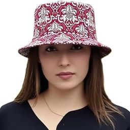 Women's Cotton Bucket Hat pb-2.12 (Maroon_Free Size) (Pack of 1)-image-93