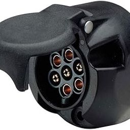 APSMOTIV 7-Pin Electrical Socket Connector Adapter – Plastic Plug for Truck, Tractor, Trailer, Trolley – Durable Power Socket for Lighting & Signal Systems-0