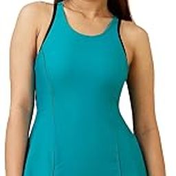Women's A-Line Cut Sleeves Hot Short Racer Back Pattern Swimwear (ALCHS 02)-picture-34
