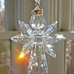 GL Sparkling K9 Crystal Glass Crystal Car Hanging Rainbow Suncatcher Beautiful Balcony Garden Hanging Ornament A7-image-37
