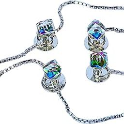 Maskey Brass Body Silver Plated Rhodium Polished Luxury Designer Swarovski Cut Diamond Refractive Clear Gemstone Kurta Buttons for Men and Women-image-35