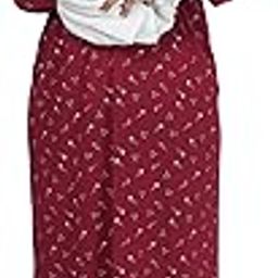 RILO Women's Printed Hosiery Cotton, Nursing, Feeding, Maternity Nighty Night Dress with Pocket-picture-20