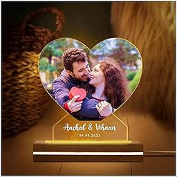 THE GRANDEUR LED Photo Lamp, Personalised Anniversary Gift for Couples, Wedding, Birthday, Valentine's Day (Cupid Love)-17