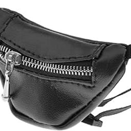 MERISHOPP Stylish 1/3 BJD Dolls Accessory PU Leather Zipper Fanny Pack Waist Bag Black-image-60