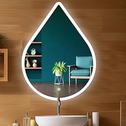 Wall Mounted Rectangular Backlit Digital Led Mirror with Touch Sensor 3 Light Mode | Bathroom Mirror with Led Lights | Stylish Long Mirror for Bedroom Washbasin Lighting Mirror (18 x 24 Inch)-7