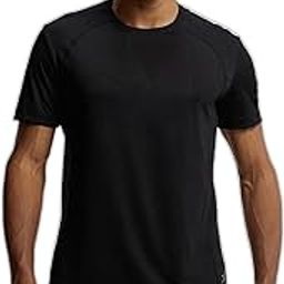 MV15 Men's Polyester Microfiber Fabric Breathable Mesh Regular Fit Round Neck Half Sleeve Active Wear T-Shirt with Stay Fresh Treatment-image-37
