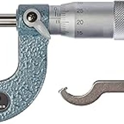 Mitutoyo 115-215 spherical face micrometer, ratchet stop, 0-25mm range, 0.01mm graduation, -0.003mm accuracy, spherical spindle-picture-24