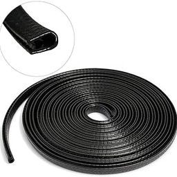 Waafy Car Door Edge Guards U Shape Edge Trim Rubber Seal Protector Rubber Car Door Seal Strip Edge Guard Universal Fit (16 ft/5 m) (Black)-image-69