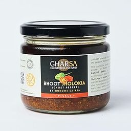 GHARSA - Bhoot Jholokia Pickle (Ghost Chilly) from North-East India | 250g - Hottest Pickle in the world | Homemade, preserved in Mustard Oil | Bold, Spicy, and Traditional Taste-image-31