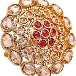 Latest Traditional Collections Copper and American Diamond Classic Cocktail Ring for Women & Girls (Design 6) (Design_01) (Style_01)-image-42