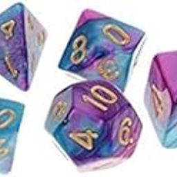 TRENDYNEST® 3x7 Pieces Polyhedral Dice for Dungeons and Dragons RPG Board Game Purple Blue | Toys & Hobbies | Games | Role Playing Games | Accessories-image-21