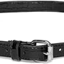 Women Black Metallic Buckle PU Belt-image-46