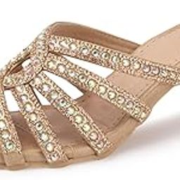 Cone Heels Embellished Stunning Strap and Comfortable for Womens & Girls-image-36