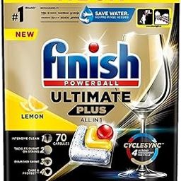 Finish Ultimate Plus All in One Dishwasher Tablets 70 Lemon-image-7