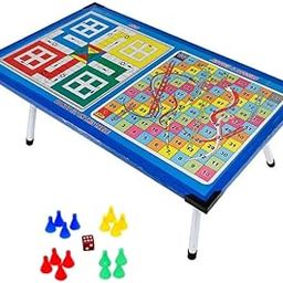 Foldable Portable Laptop Table Ludo, Snakes and Ladders for Study Table with Ludo Token Study Table/Bed Table/Foldable and Portable Wooden/Writing Desk for Office/Home/School (Ludo Table)(Wood)-image-90