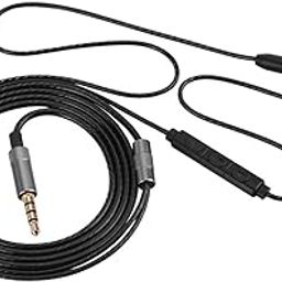 Upgrade Audio Cable Earphone Cable with Mic for Shure SE215 SE425 SE535 (Color : Black)-image-85