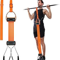 MYHEART Pull Up Assistance Bands, Heavy-Duty Adjustable Resistance with Fabric Feet/Knee Rest for Pull Ups System Home Gym Strength Training, Up to 360 lbs Assistance-image-5