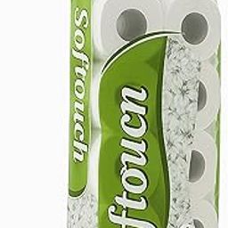 Softouch 2 Ply Toilet Paper Tissue Roll | 10-in-1 Set | Ultra-Soft & Absorbent | Multicolour | Hygienic & Gentle | 10 Rolls |Home & Commercial Use-10
