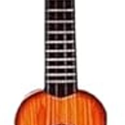 Olifin Dark Wooden Colour 4-String Acoustic Guitar Musical Instrument Learning Toy for Kids Mini Guitar Toy(17 Inches-image-66