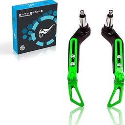 MOTO GENIUS Premium Adjustable CNC Brake Clutch Lever Protector Guard for Motorcycles & Bikes – Universal Fit (Green)-5