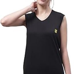 VIMAL JONNEY Regular Fit Cotton Solid Gym Vest for Women-V_SL_ANTHRA_001-P-image-20