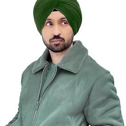 Sardar Pagri Hause Traditional Turban Patka (Dark Green) Punjabi Sardar Pagri Dastar Cotton Full Voile for Men and Boys-image-71