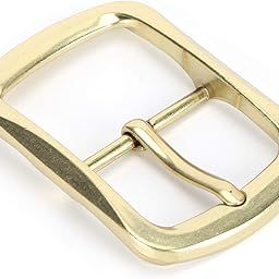 Waist Buckle, Belt Buckle Brass Practical Retro for Leather Products for Bags for Belts(Belt Buckle Type C)-image-5