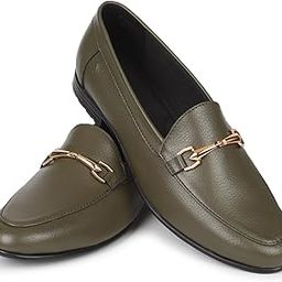 Bliss Comfortable Slip On Formal Buckle Loafer for Women | Stylish Fashion Moccasins Range | Cushioned Footbed Finish | Flexible and Office Wear Shoe-image-60
