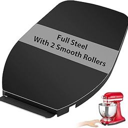Mixer Sliding Tray for Kitchenaid 4.5-5 Qt Tilt-head Stand Mixer - Metal Rolling Tray Kitchen Countertop Appliance Slider Storage Moving Caddy with Wheel for Kitchen Aid 4.5-5 Qt Mixer-picture-22