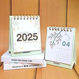 Mimikry Desk Calendar 2025, Aesthetic Standing Desk Calendar, Office & Home Calendar, Flip Desktop Calendar, Gift-19