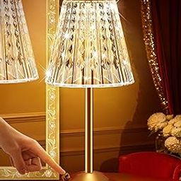 One Fire Wireless Table Lamp, 3 Colours, LED Table Lamp, Battery Table Lamp, 10-Way Dimmable LED Table Lamp, Wireless, Table Lamp, Vintage, Table Lamp, LED Touch Lamp, Wireless Table Lamp Battery-32