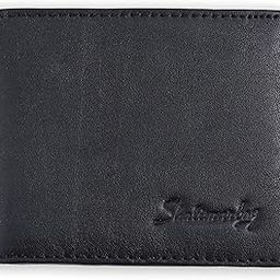 Classic Leather Bi-Fold Wallet with Premium Stitched Design – Durable and Stylish, Black-image-17