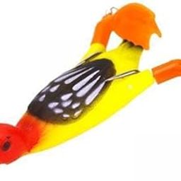 ATORSE 3xFishing Lures 9.5cm Duckling Bait Floating Predator Lure Red Black Yellow-image-36