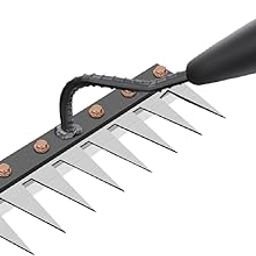 ATORSE Manual Agricultural Tool Sturdy Garden Hoe for Farming Loosening Cultivating 8 Tooth Rake|Home & Garden|Yard, Garden & Outdoor Living|Gardening Supplies|Garden Tools & Equipment|Rakes-image-82