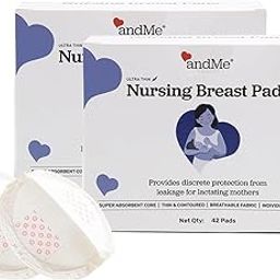 &Me Disposable Nursing Pads - Pack of 2 x 42 Pieces | Premium Ultra Thin Breathable Fabric | Soft Inner Lining for Enhanced Comfort | Super Absorbent | Waterproof with Overnight Leak Protection-picture-5