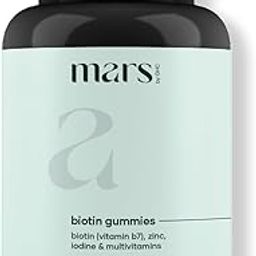 mars by GHC Biotin Gummies For Hair & Skin | 30 Days Pack | With Biotin, Vitamin A, C, E, Zinc, Fibre & DHT Blocker | For Healthy & Strong Hair| 100% Vegan & Gut Friendly-15