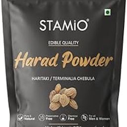 STAMIO Harad/Haritaki Powder 250 gm | Terminalia chebula | Kadukkai Podi/Karakkaya Pudiyamu | Digestive Health | In Pouch 8.82 oz-image-15