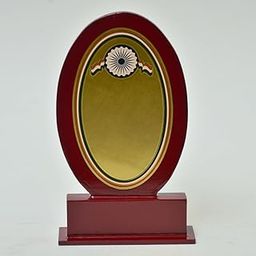 Patriotic Design Wooden Memento for School & Colleges Functions (Medium, 19cm Height x 11cm Width x 3cm Depth)-image-82