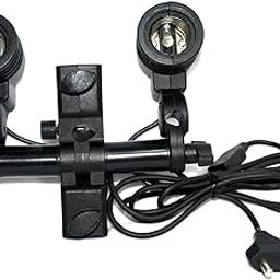 SHOPEE E27 Double Light Socket with Light Stand Swivel Mount & Umbrella Holder for Photography, Film, & Video Studio-26