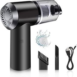 MUTLIOZ Handheld Mini Car & Home Vacuum – Super Suction USB Rechargeable Cyclonic Portable Cleaner with LED Light, Wireless Air Duster & Pet‑Hair Tool-image-98