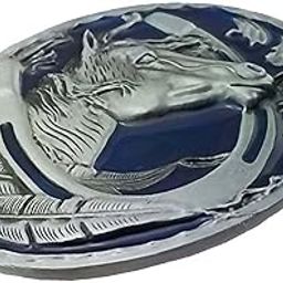 BNF®Engraved Animal Equestrian Horseshoe Horse Head Oval Cowboy Belt Buckle|Collectibles|Collectibles-image-45