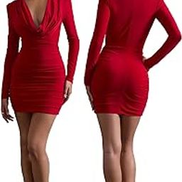 TRAQUILA Full Sleeve mid Length Short Dress for Women-image-38