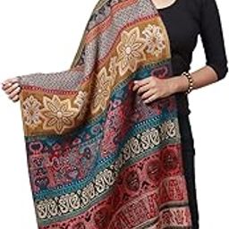 WOOL X ACRYLIC X RAYON SHAWL JACQUARD DESIGN - SIZE 70 X 200 CMS-image-30